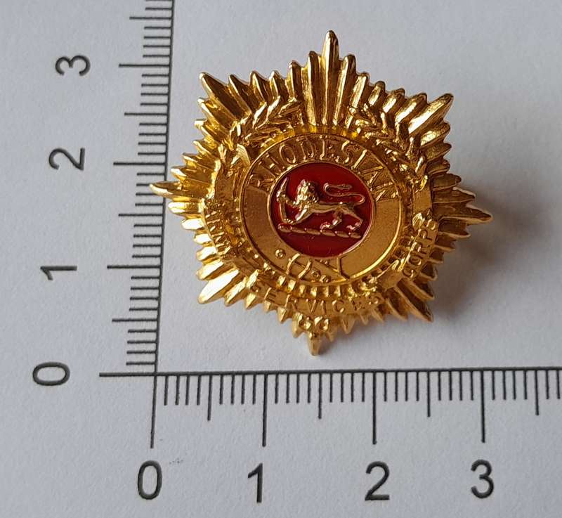 Rhodesian Army Services Badge.  Lugs Intact.