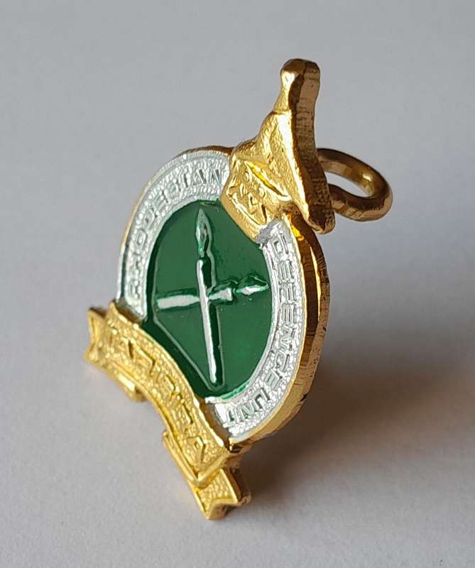 Rhodesian Army Defense Unit Badge.  Lugs Intact.
