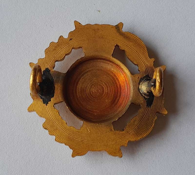 Rhodesian Corps of Chaplains Cap Badge.  Lugs Intact.
