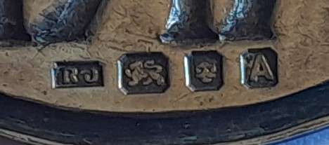 WW2 Solid Silver Air Raid Precautions Badge.  Royal Mint. No Clasp.