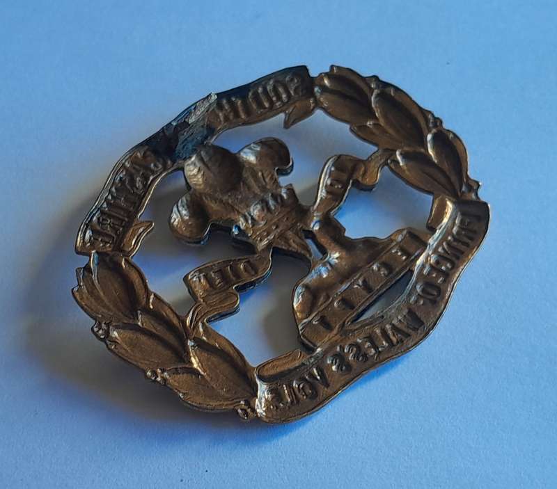 Early South Lancashire Regiment Cap Badge.  No Lugs.