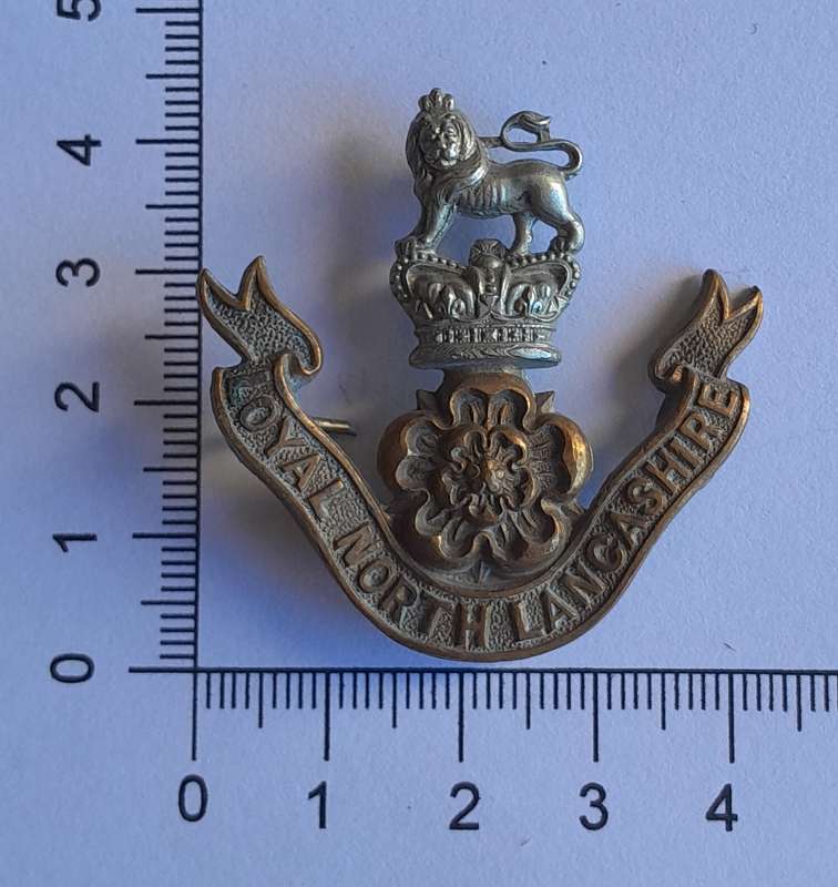Boer War Royal North Lancashire Regiment Cap Badge.  No Clasp.