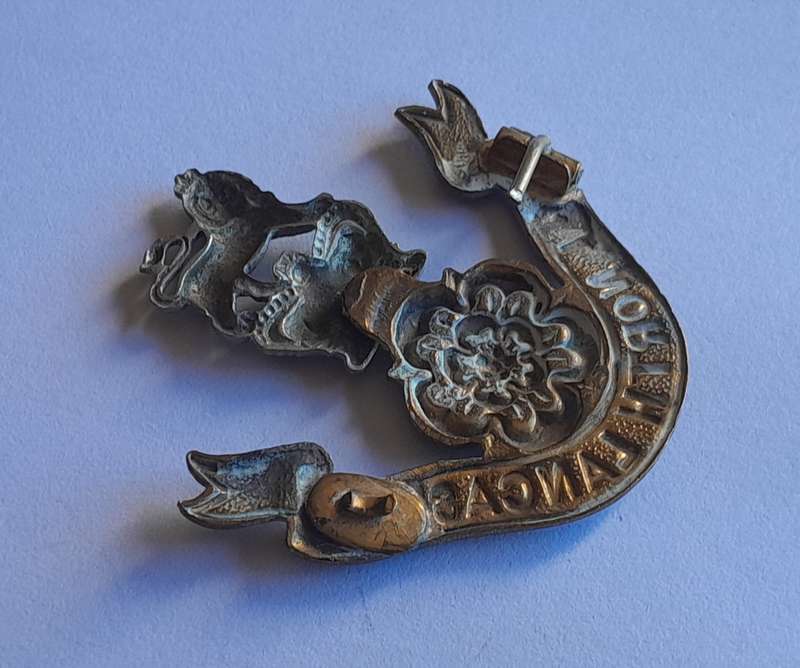Boer War Royal North Lancashire Regiment Cap Badge.  No Clasp.