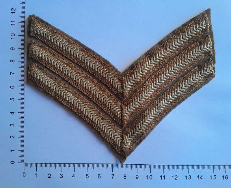 Early SA Army Sergeant Rank Stripes.
