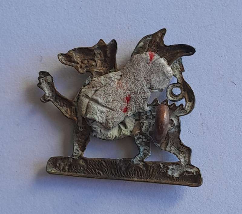 British Army Collar Badge.  1 Lug Intact.
