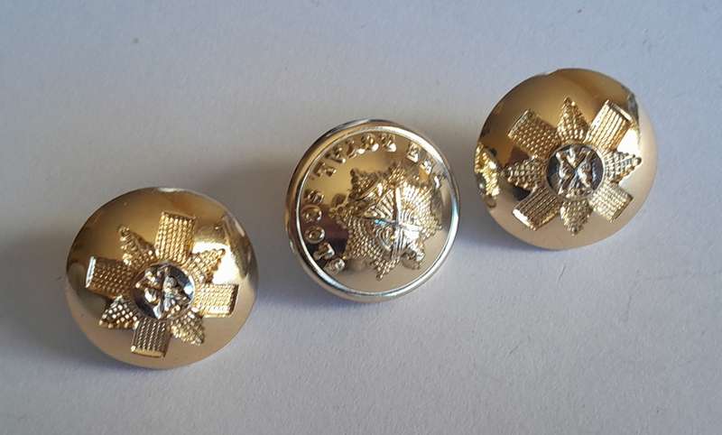 3 x Royal Scots Dress Buttons.