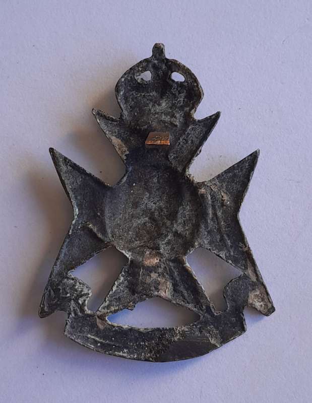 Early 12th County of London Battalion Cap Badge.  No Slider.