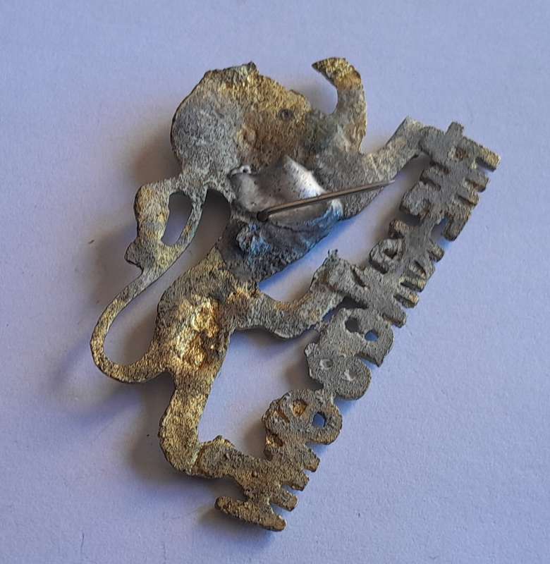 King's Own Royal Lancaster Regiment Cap Badge.
