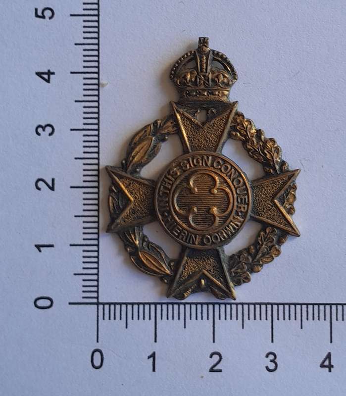 Royal Army Chaplain's Department Badge.  No Lugs.