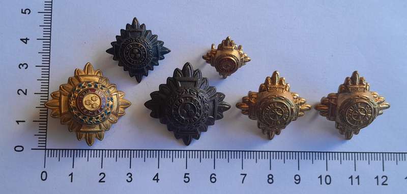 Collection Early British Army Rank Pips.  All Lugs Intact.