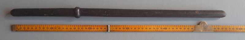 Rare WW2 U.S. Army Officer's Swagger Stick Dagger.  Leather And Steel.
