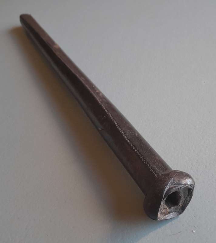 Rare WW2 U.S. Army Officer's Swagger Stick Dagger.  Leather And Steel.