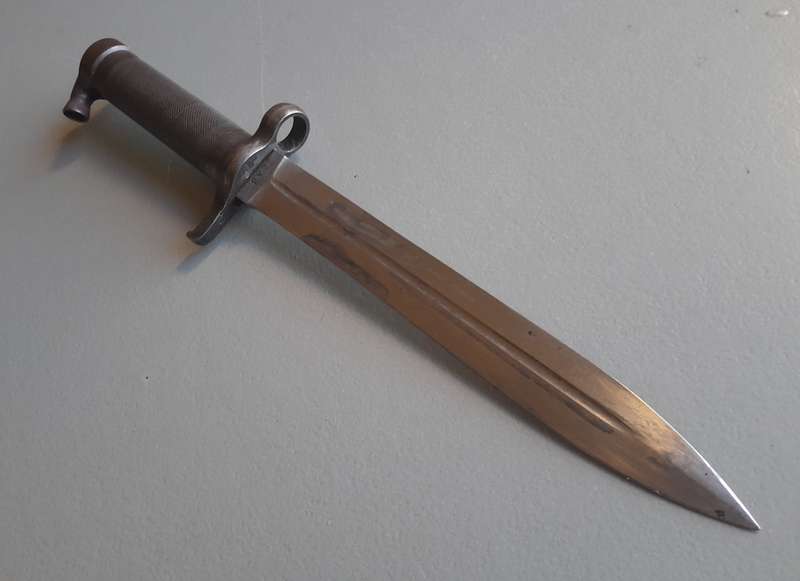 Swedish M1896 Pattern All Steel Mauser Bayonet (No.001) With Scabbard.