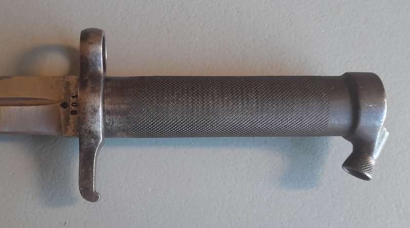 Swedish M1896 Pattern All Steel Mauser Bayonet (No.001) With Scabbard.