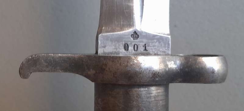 Swedish M1896 Pattern All Steel Mauser Bayonet (No.001) With Scabbard.
