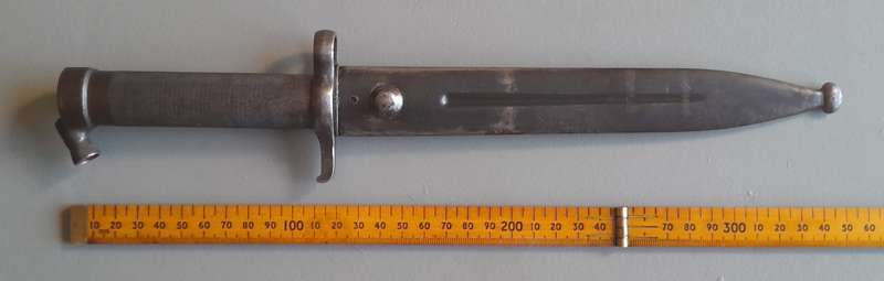 Swedish M1896 Pattern All Steel Mauser Bayonet (No.001) With Scabbard.