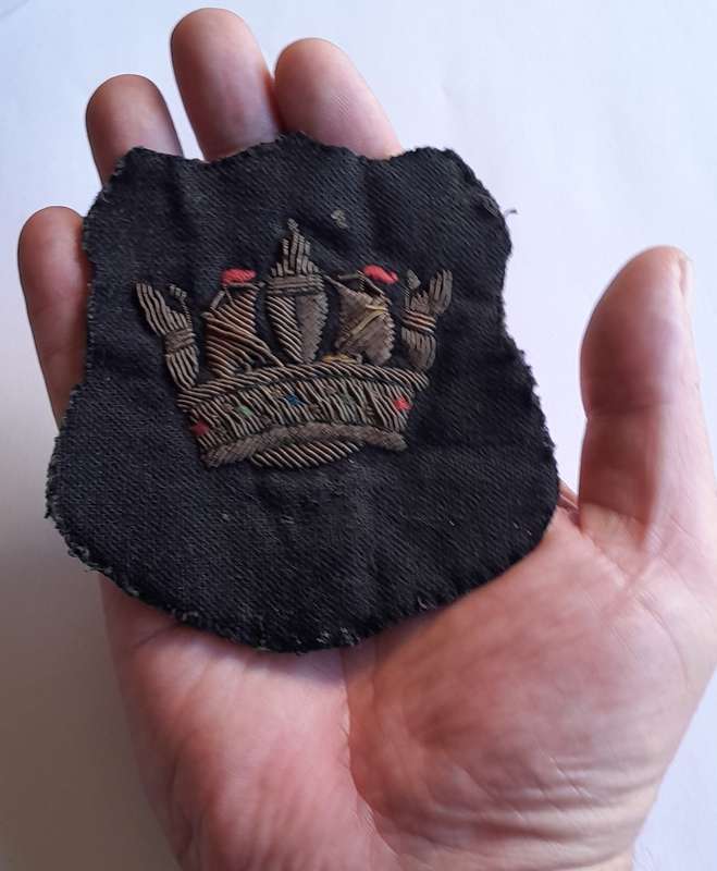 WW2 Merchant Navy Bullion Badge.