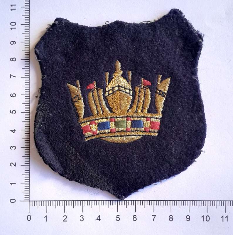WW2 Merchant Navy Bullion Badge.
