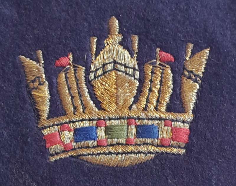 WW2 Merchant Navy Bullion Badge.