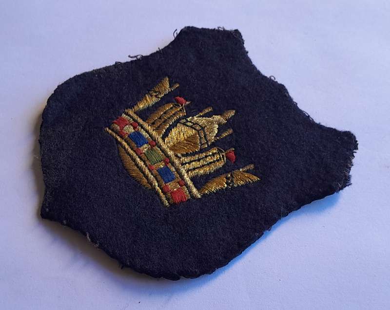 WW2 Merchant Navy Bullion Badge.