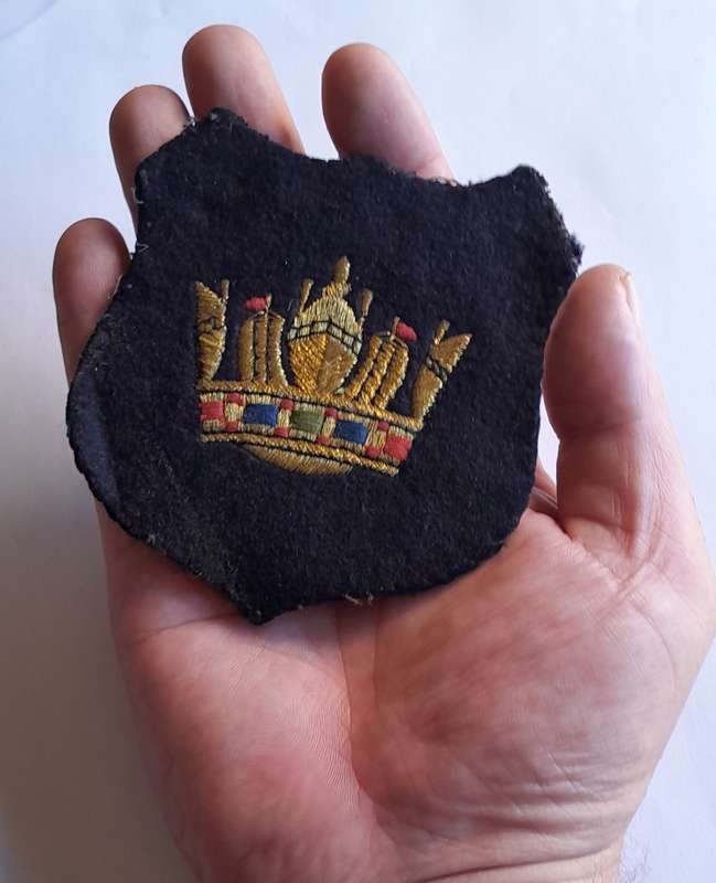 WW2 Merchant Navy Bullion Badge.
