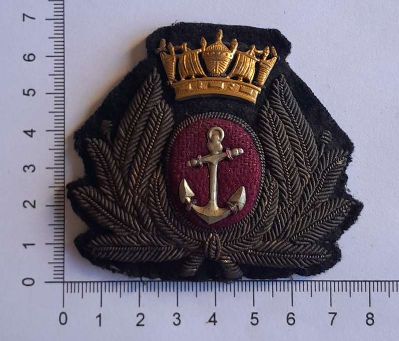 WW2 Merchant Navy Bullion Cap Badge.