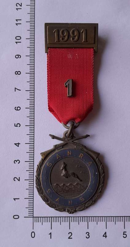 1991 SA National Rifle Association Shooting Medal.