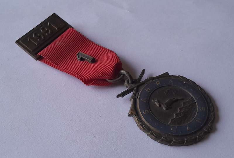 1991 SA National Rifle Association Shooting Medal.