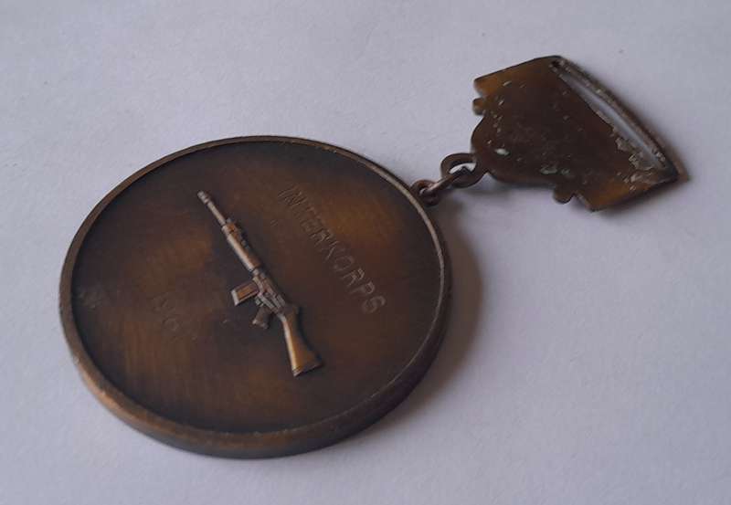 1987 SADF Marksman "Interkorps" Shooting Medal.  Kimberley W.S.K/D.C.S.