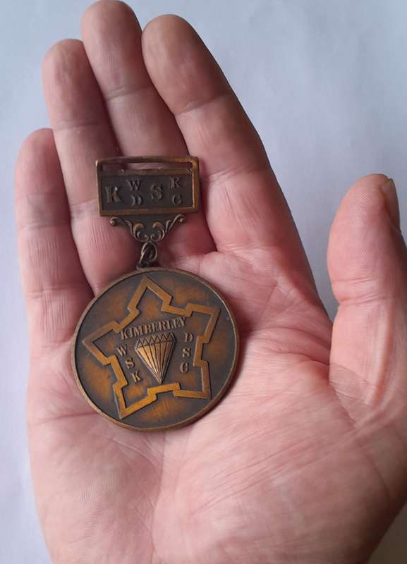 1987 SADF Marksman "Interkorps" Shooting Medal.  Kimberley W.S.K/D.C.S.