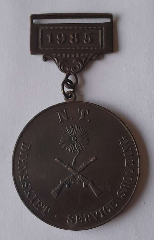 1985 Northern Transvaal Service Shooting / Diens Skiet Medal.