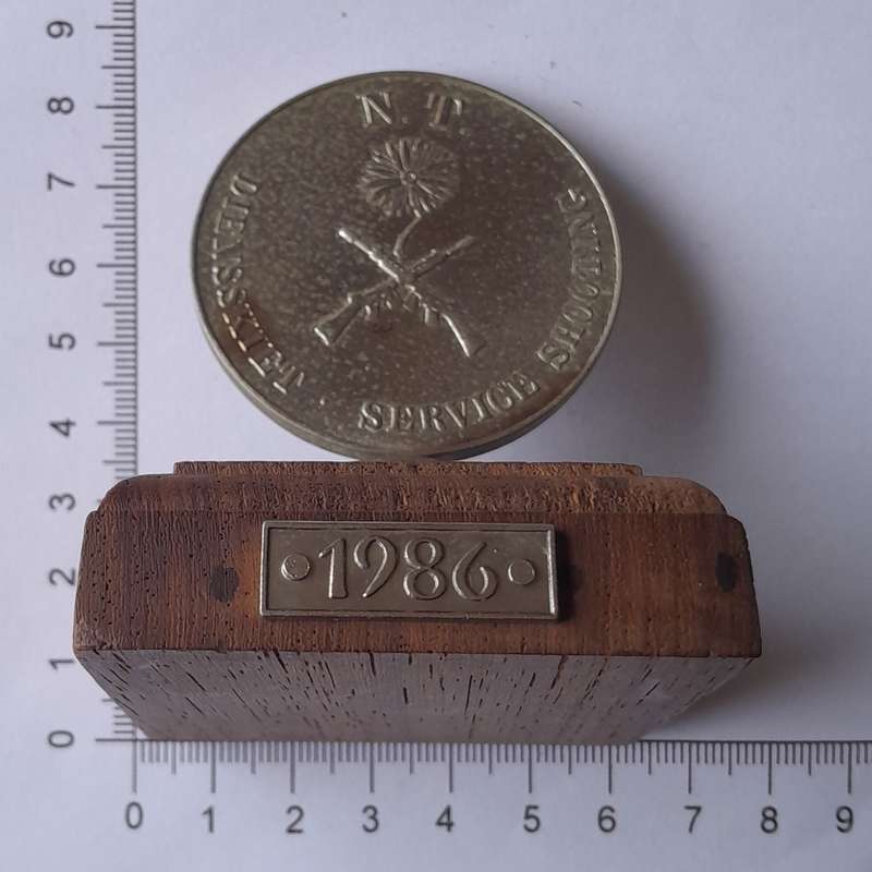 1986 Northern Transvaal Service Shooting / Diens Skiet Medal Trophy.