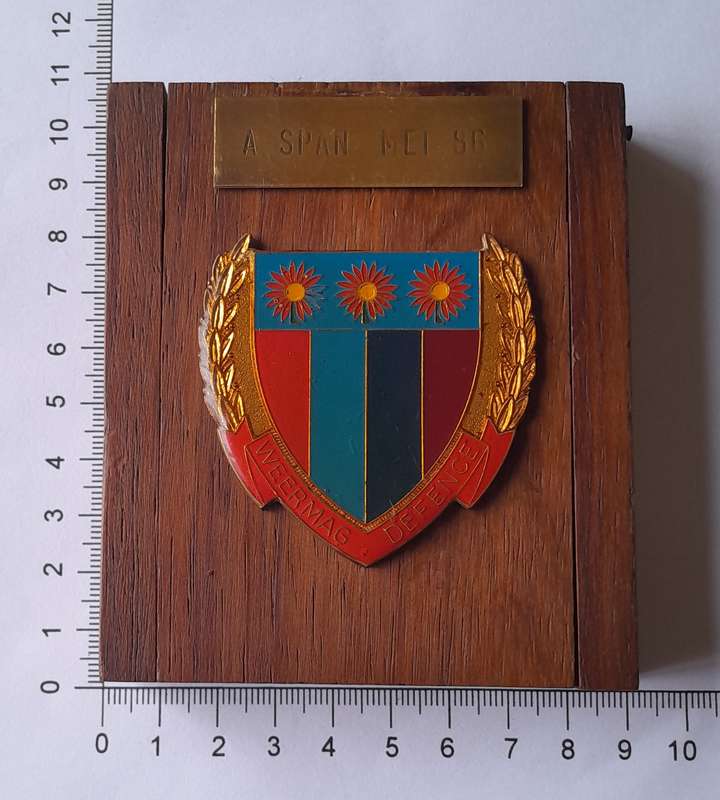1986 SADF Northern Transvaal "Weermag Diens Skietklub" Medal. Cased.