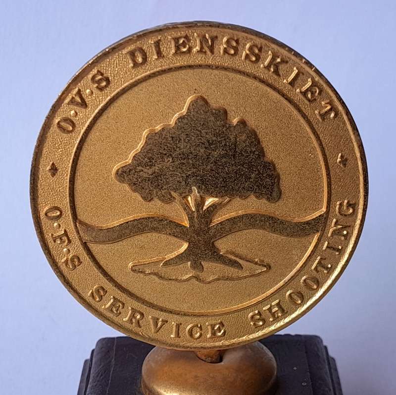 1990 O.F.S / O.V.S Service Shooting / Diens Skiet Medal Trophy.