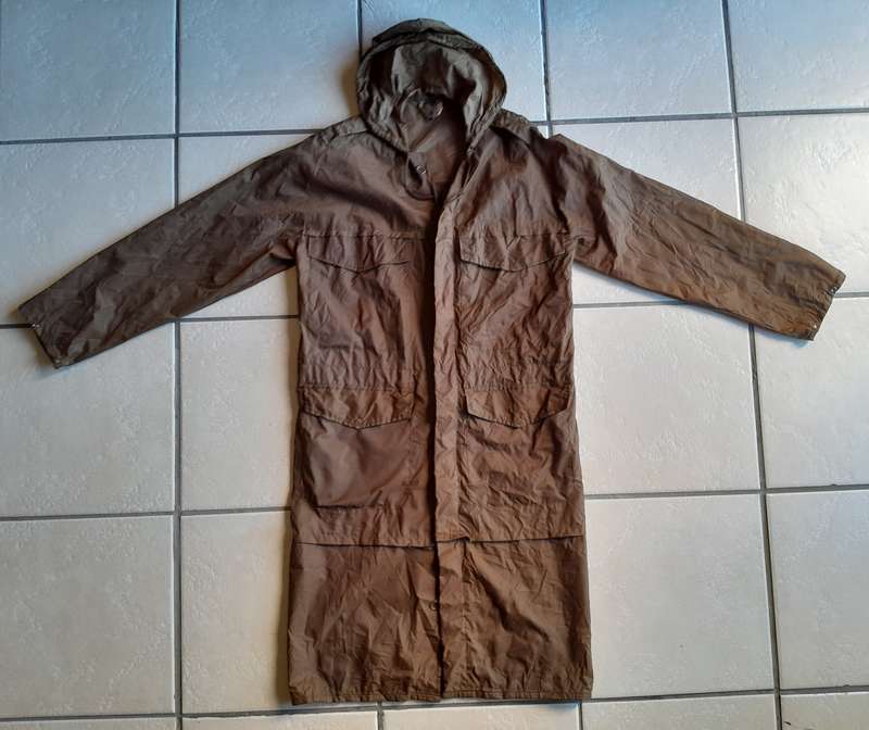 1980 SADF Border War Nylon Raincoat.  MARBURG MNFRS.  Size: Small.