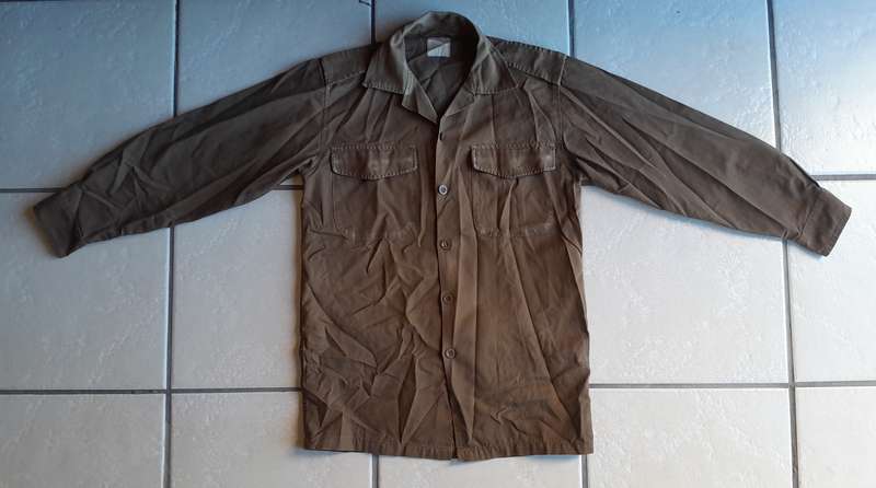 1970's SADF Border War Long Sleeve Shirt.  Size: Medium.