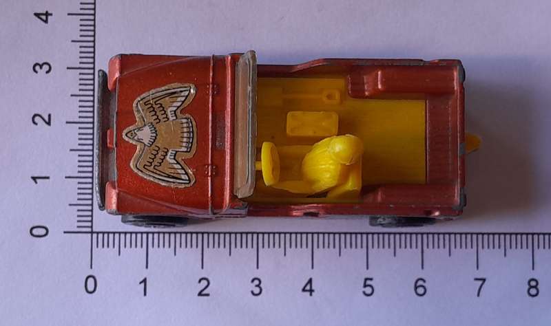 1980's Corgi Die Cast CJ-6 Jeep.  With Driver.