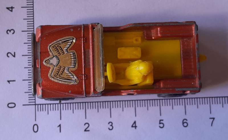 1980's Corgi Die Cast CJ-6 Jeep.  With Driver.