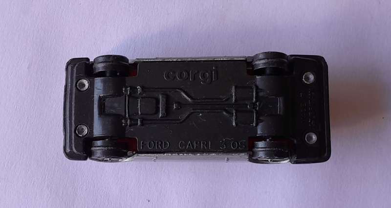1980's Corgi Die Cast Ford Capri 3.0 S.  Opening Bonnet.