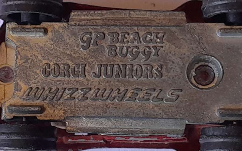 1970's Corgi Juniors Whizzwheels Die Cast GP Beach Buggy.