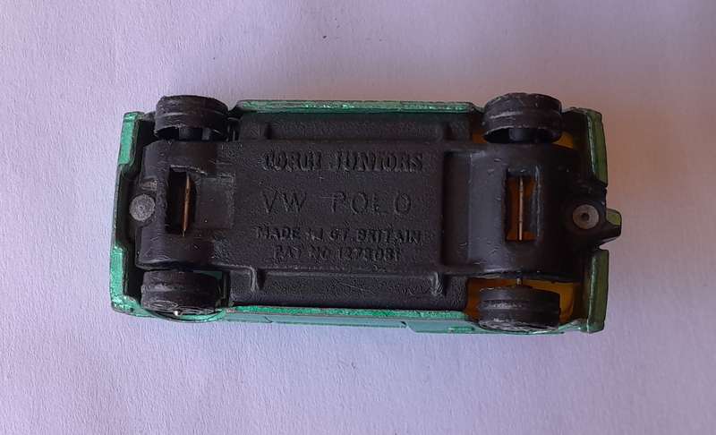 1970's Corgi Juniors Die Cast VW Polo.  Opening Doors.