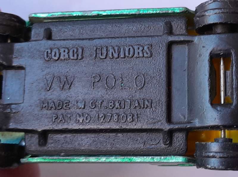 1970's Corgi Juniors Die Cast VW Polo.  Opening Doors.