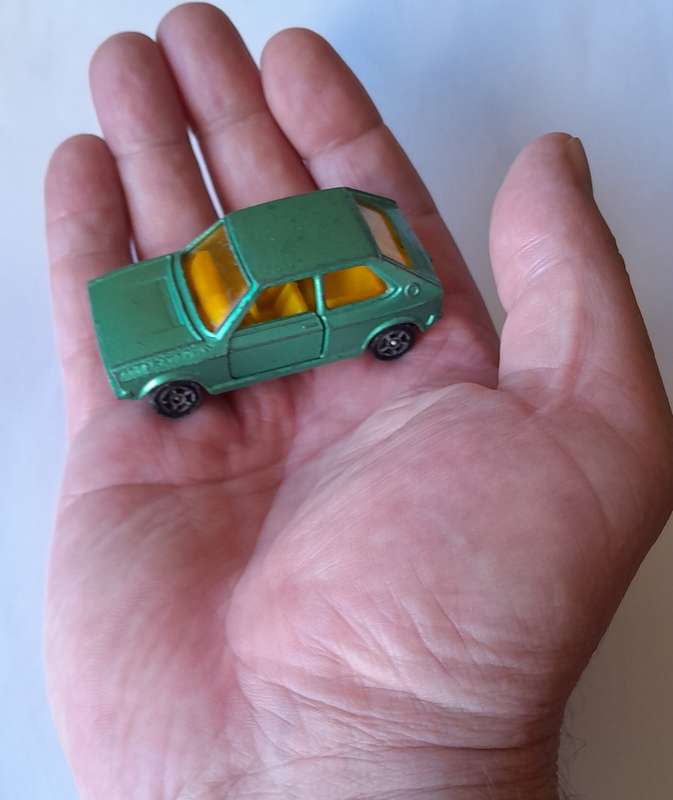 1970's Corgi Juniors Die Cast VW Polo.  Opening Doors.