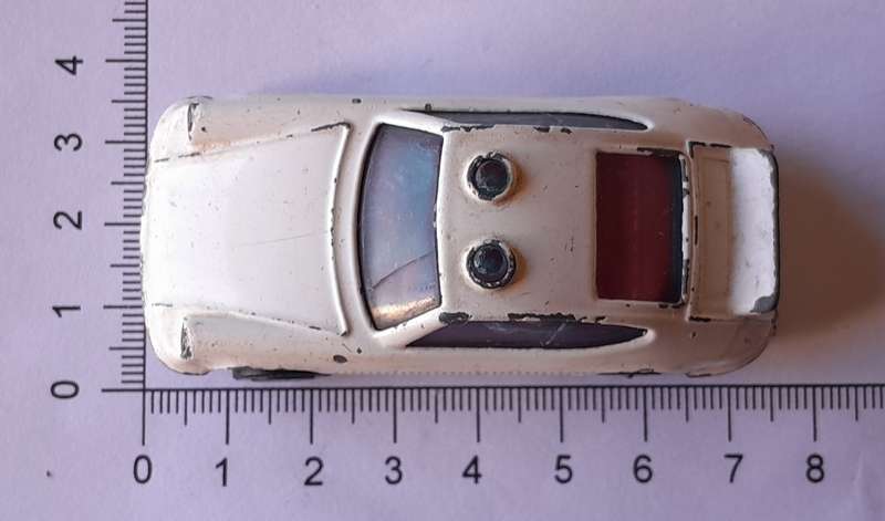 1980's Corgi Juniors Die Cast Porsche Carrera Police Car.