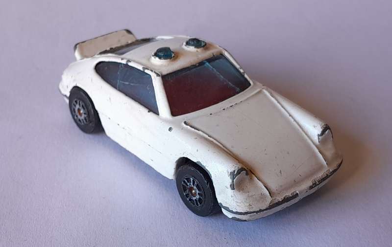 1980's Corgi Juniors Die Cast Porsche Carrera Police Car.
