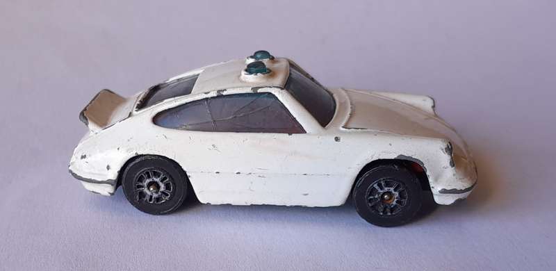 1980's Corgi Juniors Die Cast Porsche Carrera Police Car.