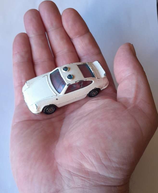 1980's Corgi Juniors Die Cast Porsche Carrera Police Car.