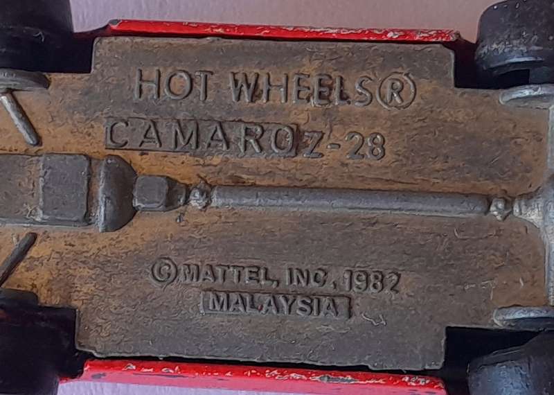1982 Hot Wheels Die Cast Chevrolet Camaro Z-28.