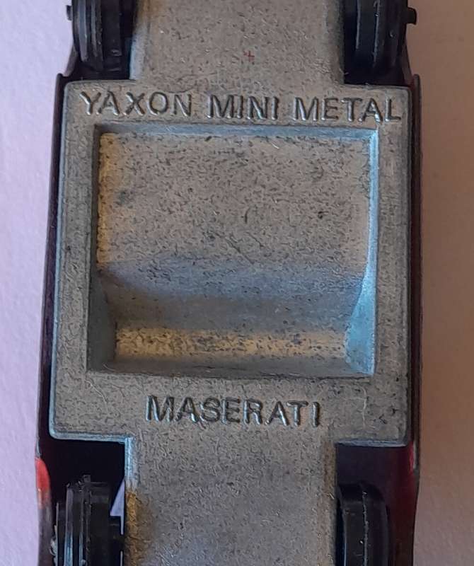 Rare 1970's Yaxon Mini Metal Die Cast Maserati Boomerang.