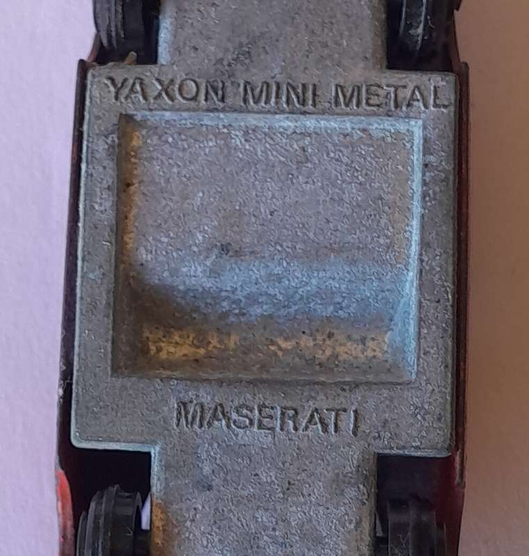 Rare 1970's Yaxon Mini Metal Die Cast Maserati Boomerang.
